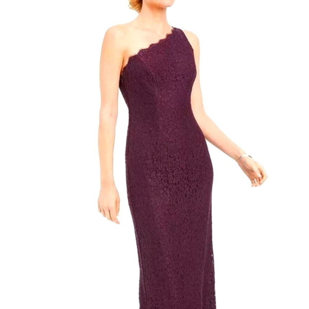 Adrianna Papell Purple Lace Gown